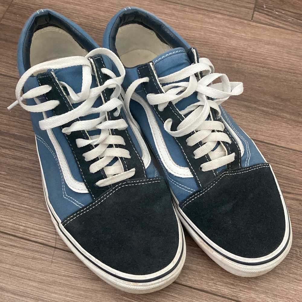 Vans Blue and Black Classic Sneakers